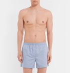 Acne Studios - Boxa Cotton-Chambray Boxer Shorts - Men - Blue