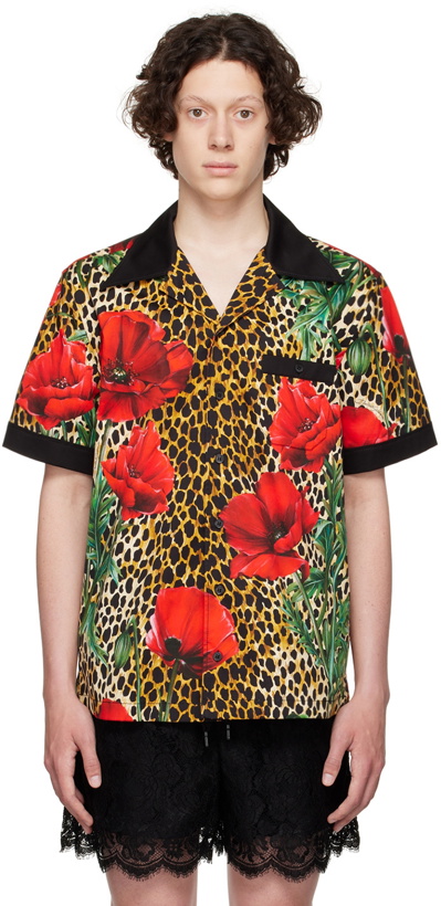Photo: Dolce & Gabbana Multicolor Cotton Shirt