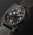 Bell & Ross - BR 03-92 42mm Ceramic and Rubber Watch, Ref. No. BR0392‐BL‐CE - Black