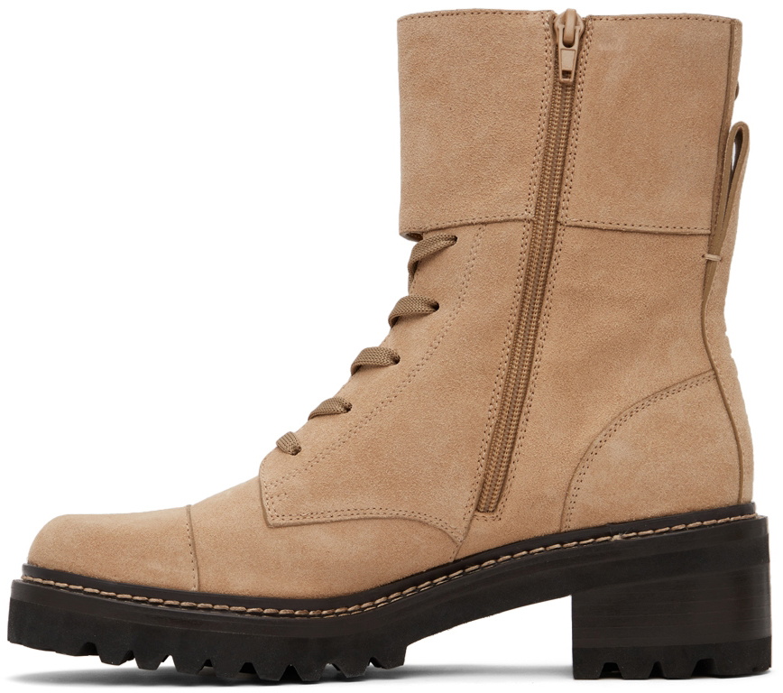 See by Chloé Beige Mallory Boots