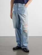 NAHMIAS - Wide-Leg Distressed Jeans - Blue