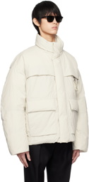 Wooyoungmi Off-White Zip Down Jacket