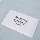 Maison Kitsuné Men's Baby Alpaca Plain Scarf in Grey Dawn