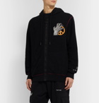 Off-White - Undercover Reversible Logo-Print Loopback Cotton-Jersey Hoodie - Black