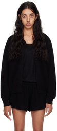 Frenckenberger Black Mini Bomber Cardigan