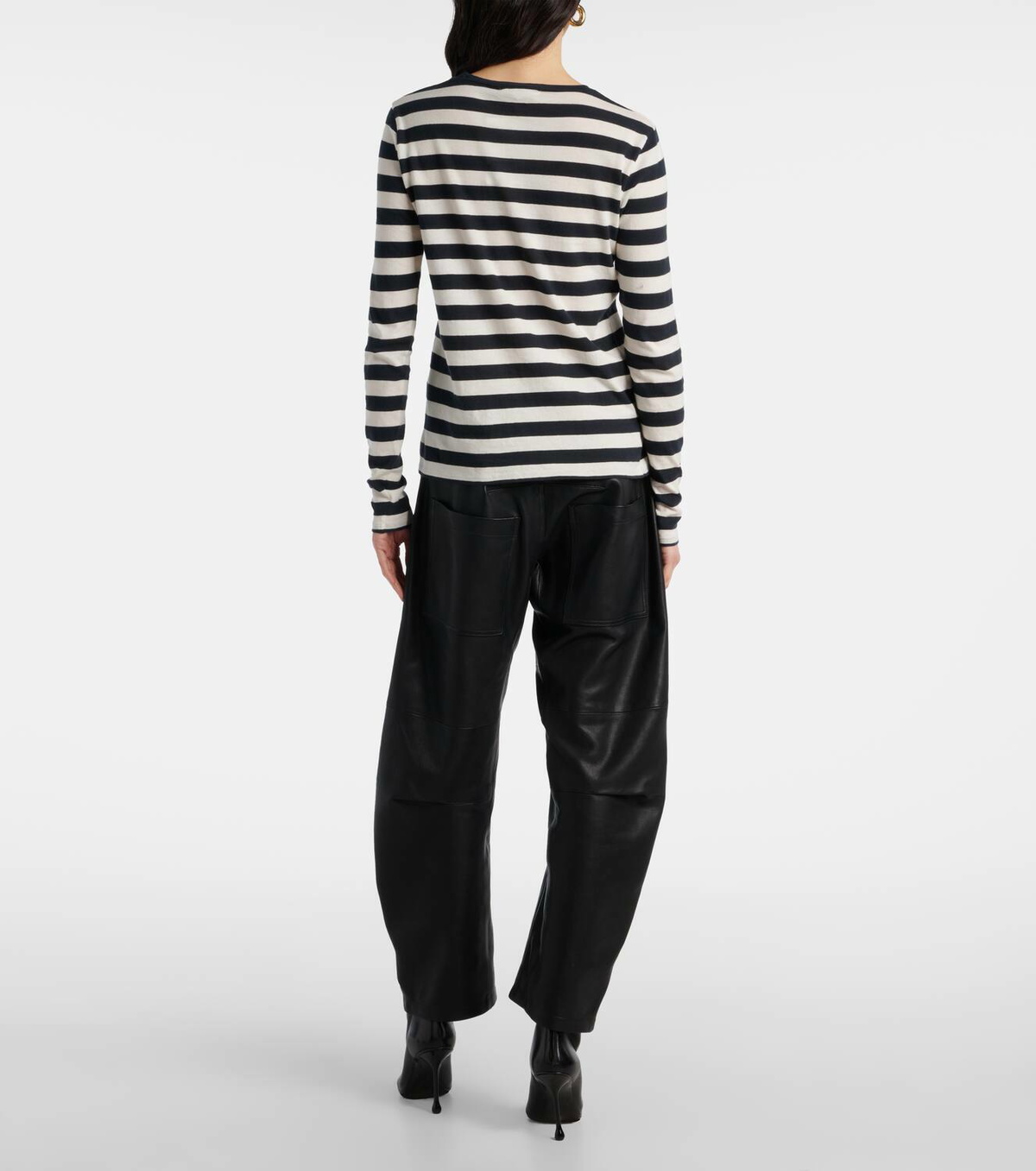 Nili Lotan Striped cotton jersey T-shirt