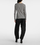 Nili Lotan Striped cotton jersey T-shirt