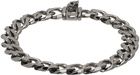 Emanuele Bicocchi SSENSE Exclusive Gunmetal Edge Bracelet