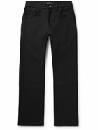 CHERRY LA - Mexicali Cowboy Slim-Fit Straight-Leg Embroidered Canvas Trousers - Black