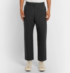 Studio Nicholson - Bruno Pleated Mélange Wool Trousers - Men - Gray