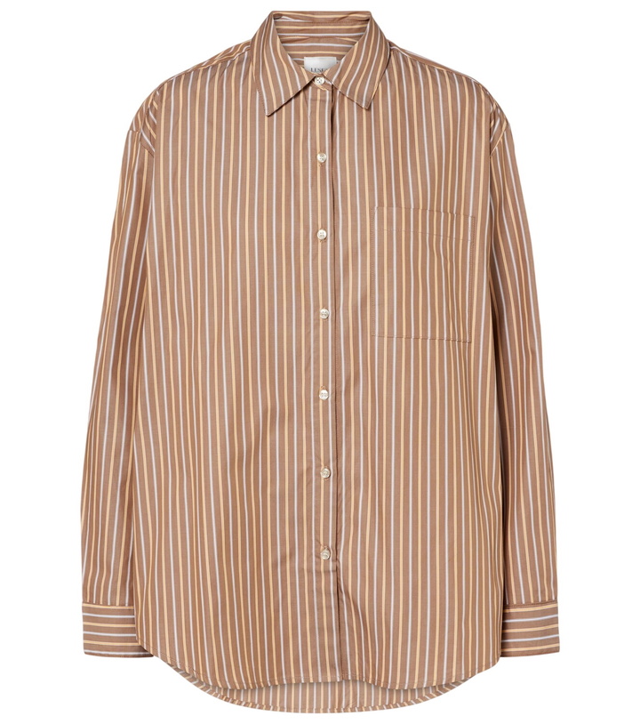 Photo: Leset Yoshi striped cotton-blend twill shirt
