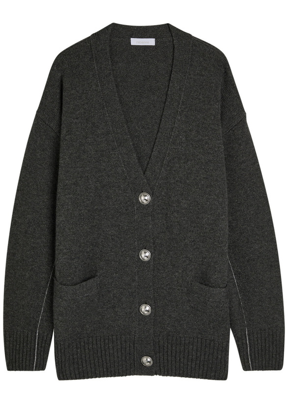 Photo: Rabanne Wool-cashmere Cardigan Grey