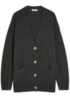 Rabanne Wool-cashmere Cardigan Grey