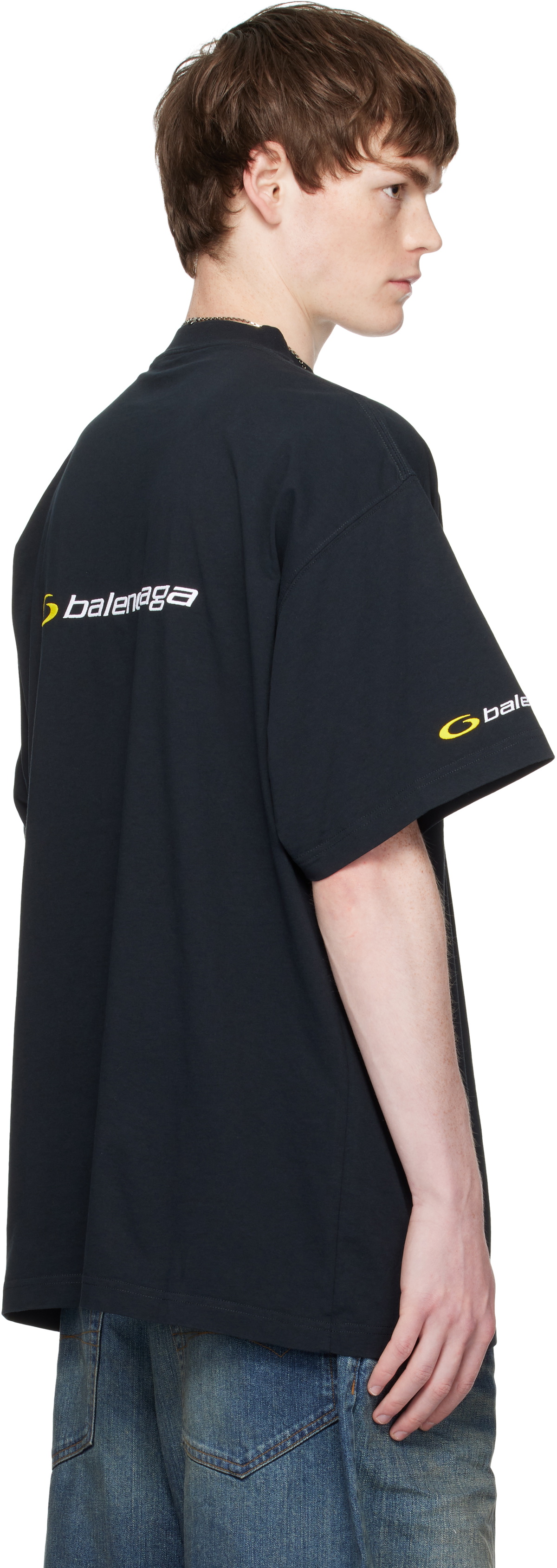 Balenciaga Gray Oversized T-shirt