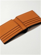 Off-White - Basketball Logo-Print Full-Grain Leather Billfold Wallet
