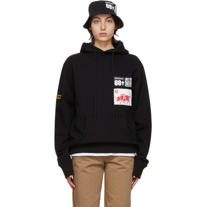 Photo: SSENSE WORKS SSENSE Exclusive 88rising Black Patch Hoodie