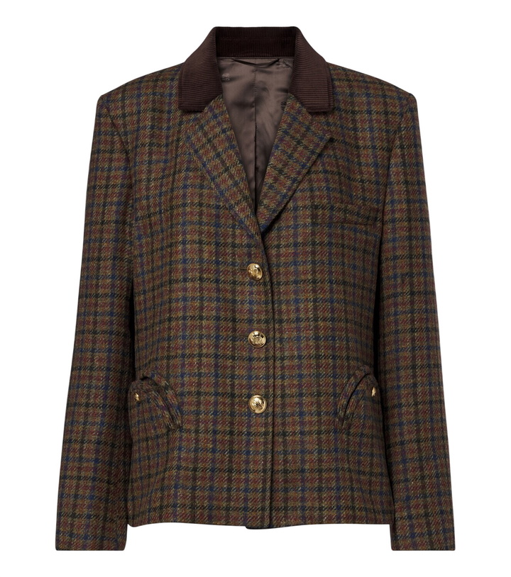 Photo: Blazé Milano Amandira Shelley checked virgin wool blazer