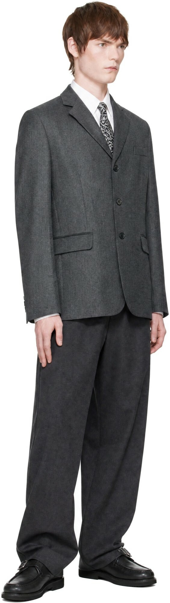 ANOTHER ASPECT Gray Another 1.0 Suit Blazer