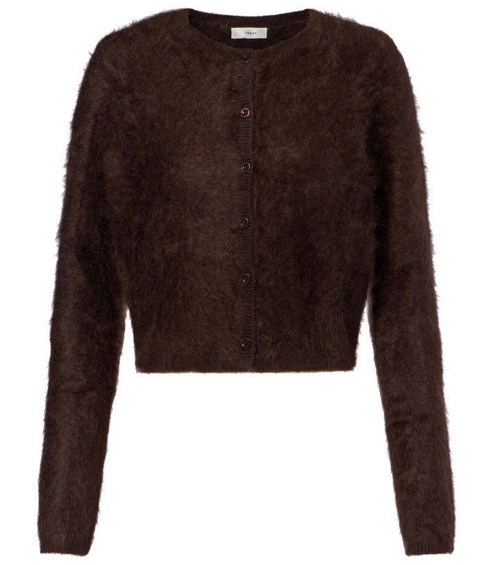 Photo: Frame Teddy cropped cashmere cardigan