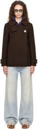 Acne Studios Brown Single-Breasted Wool Jacket
