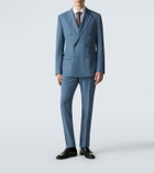 Dolce&Gabbana Double-breasted wool poplin suit jacket