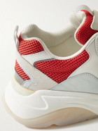 AMIRI - Bone Runner Leather and Suede-Trimmed Mesh Sneakers - Red