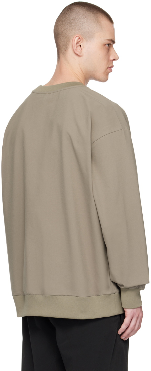 Descente ALLTERRAIN Khaki Crewneck Long Sleeve T-Shirt