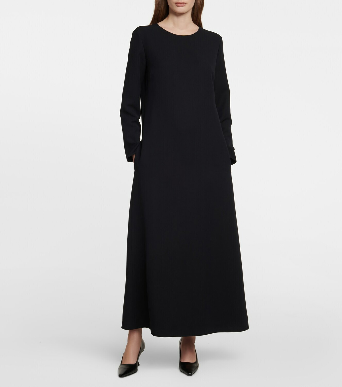 black mens dress coat Topcoat Mens 'Ronald' And Cashmere Full-Length Black Shirts Outfits for V Back Size:large