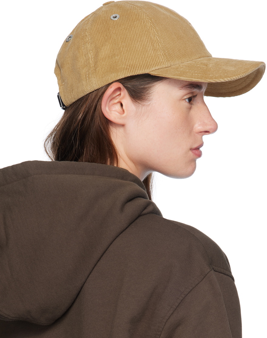 AMI Paris Beige Tonal Ami de Cœur Embroidery Cap