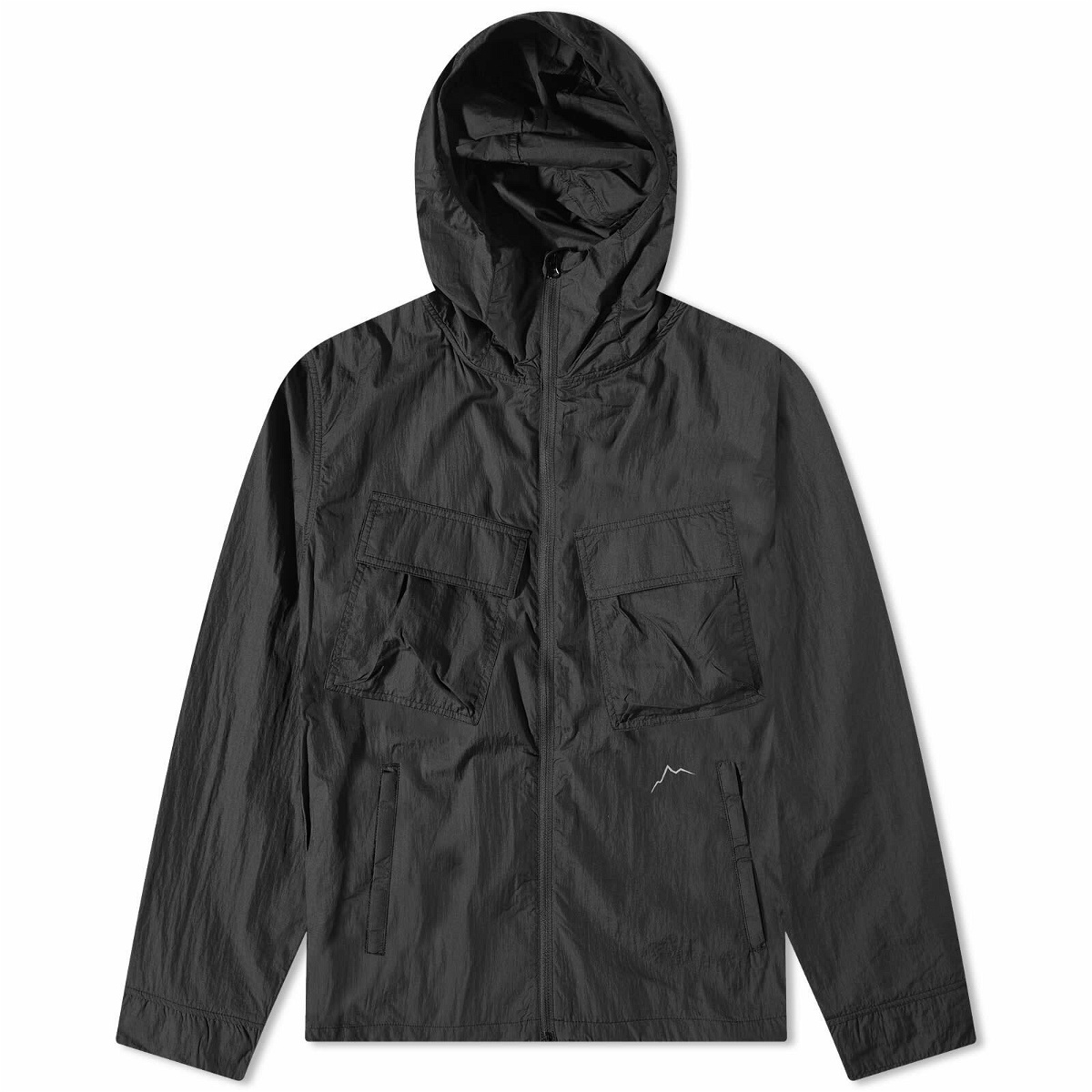 CAYL Men's Nylon Washer Jacket in Black CAYL