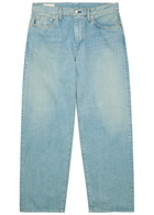 Vowels Baggy Wide-leg Jeans Light Blue