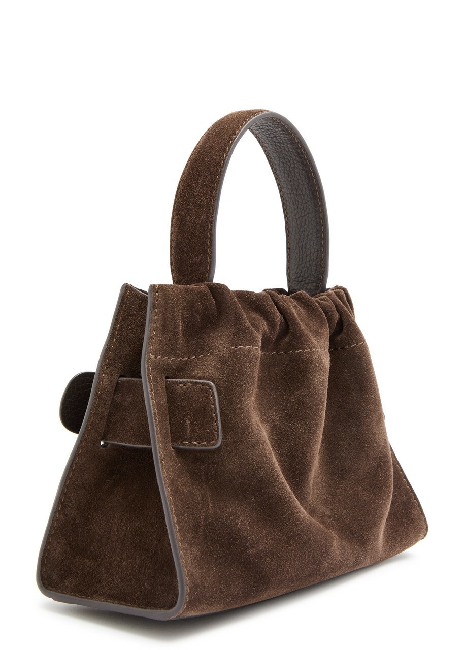 Boyy Scrunchie 2 Suede top Handle bag - Dark Brown - One Size
