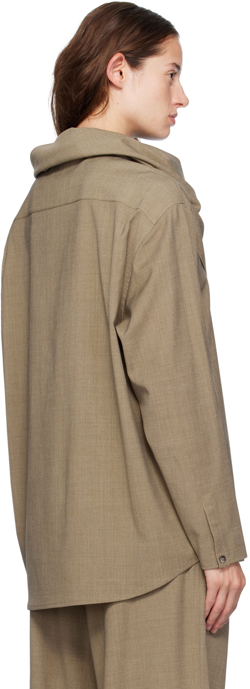LE17SEPTEMBRE Beige Round Neck Shirt