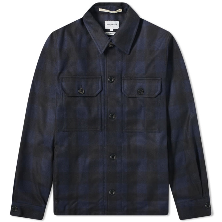 Photo: Norse Projects Kyle Wool Checked Pocket Overshirt
