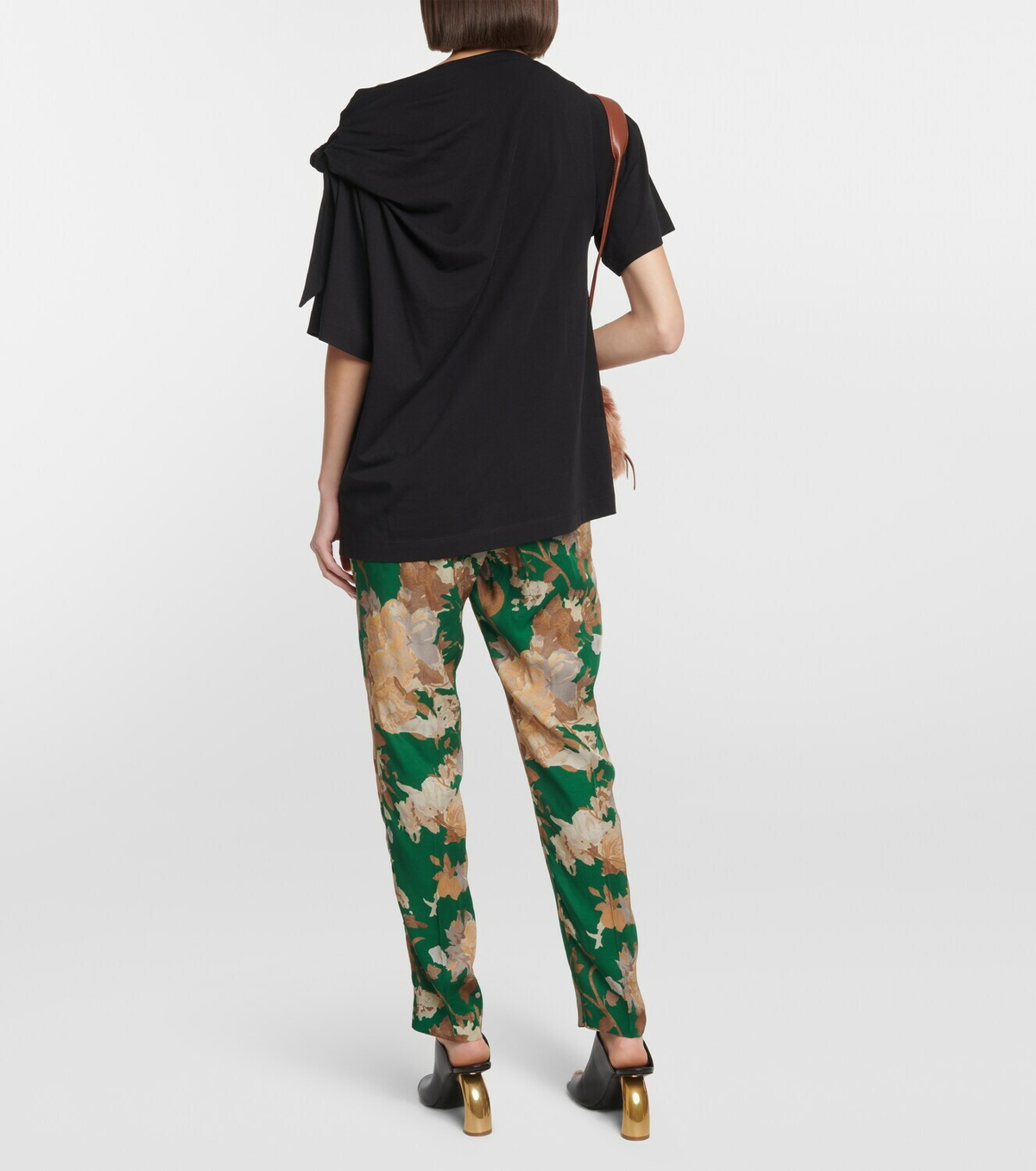 Dries Van Noten Knotted cotton jersey T-shirt Dries Van Noten