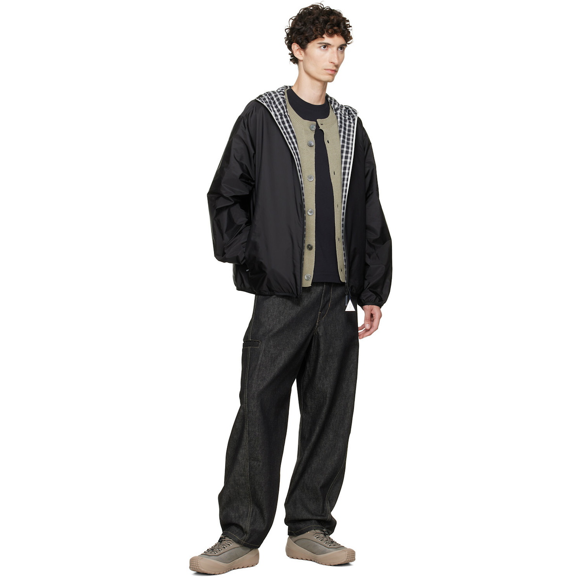 Moncler Black Vandelli Reversible Hooded Jacket