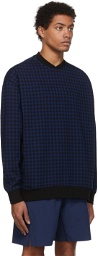 adidas x IVY PARK Black & Blue Allover Print Sweatshirt