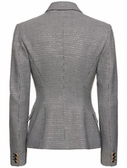 ALESSANDRA RICH Houndstooth Wool & Lurex Blazer