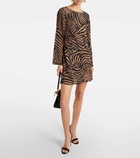 Rixo Ridley printed silk minidress