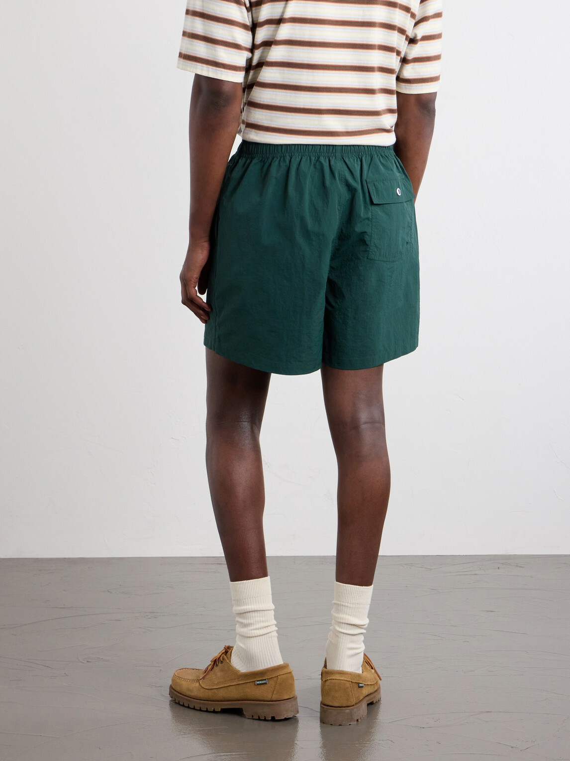 Corridor - Shell Drawstring Shorts - Green