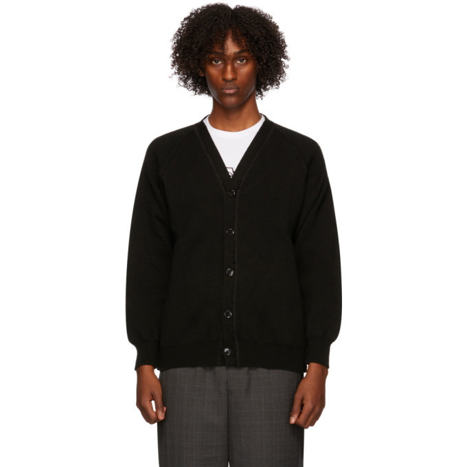 Photo: Comme des Garcons Homme Deux Black Lochaven Of Scotland Edition Raglan Cardigan