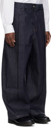 SAGE NATION Blue Box Pleat Jeans