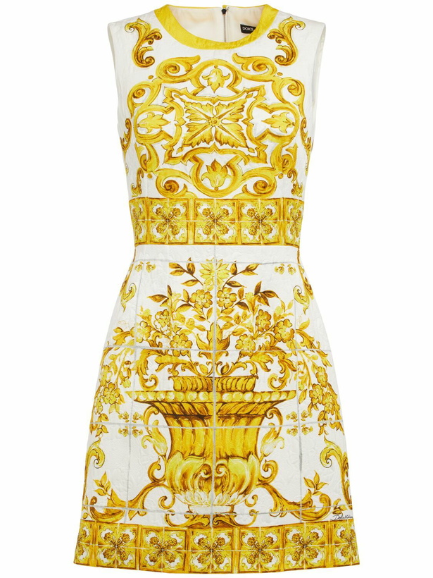 Photo: DOLCE & GABBANA Printed Sleeveless Mini Dress