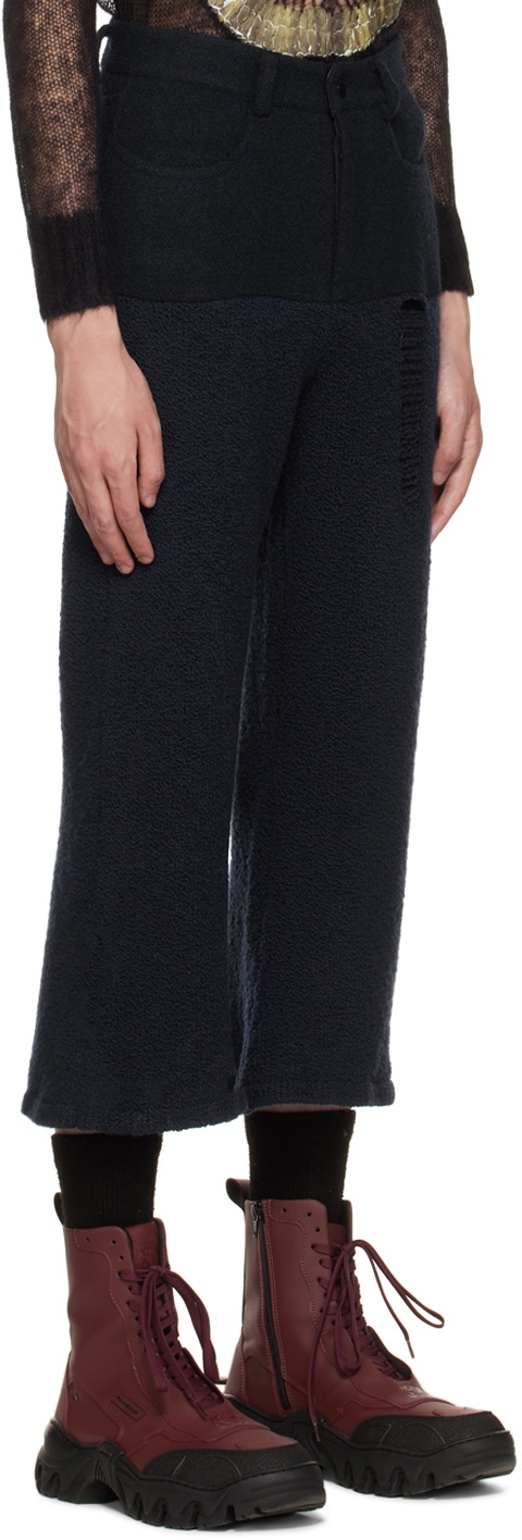 PONDER.ER SSENSE Exclusive Navy Jean Trousers