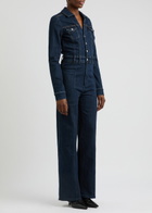 Paige Sasha Denim Jumpsuit Indigo