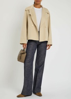 Joseph Rollet Wool and Cashmere-blend Trench Coat Cream