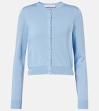 Carolina Herrera Cropped silk and cotton cardigan