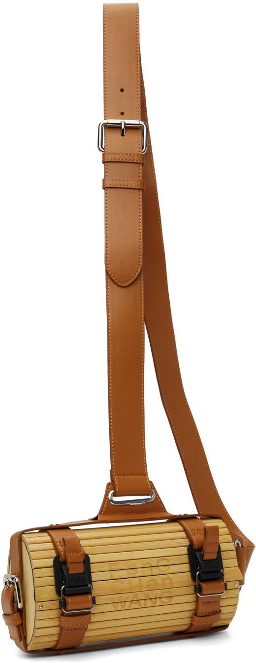 Feng Chen Wang Beige & Brown Strap Small Bamboo Bag