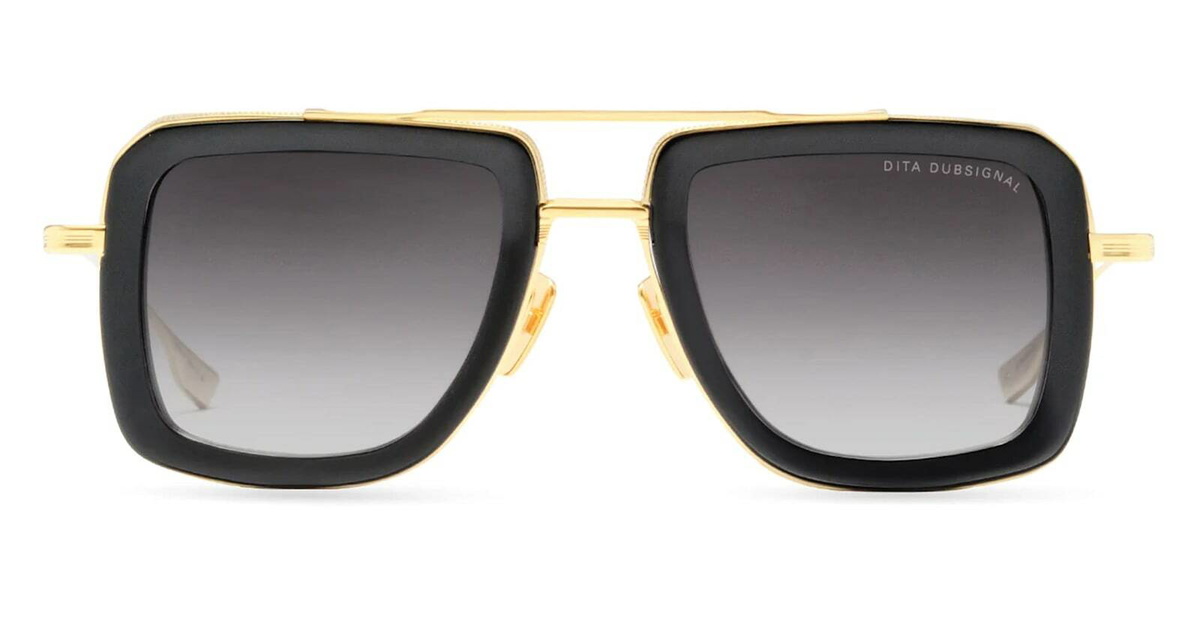 Dita Dubsignal - Yellow Gold / Black Sunglasses