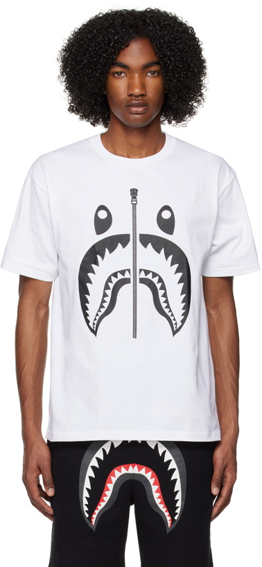 Photo: BAPE White Shark T-Shirt